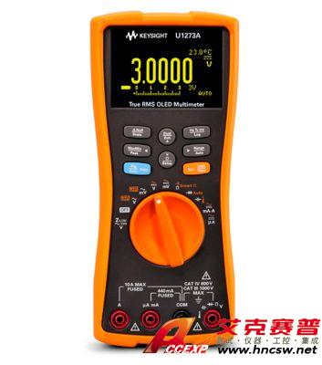 keysight是德 U1273A 手持式數字萬用表，4位半，IP54，OLED 顯